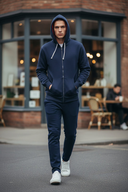 Men’s front zipper hoodie